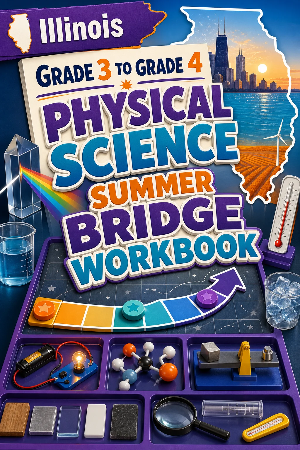 Illinois Grade 3 to Grade 4 Physical Science Summer Bridge Workbook