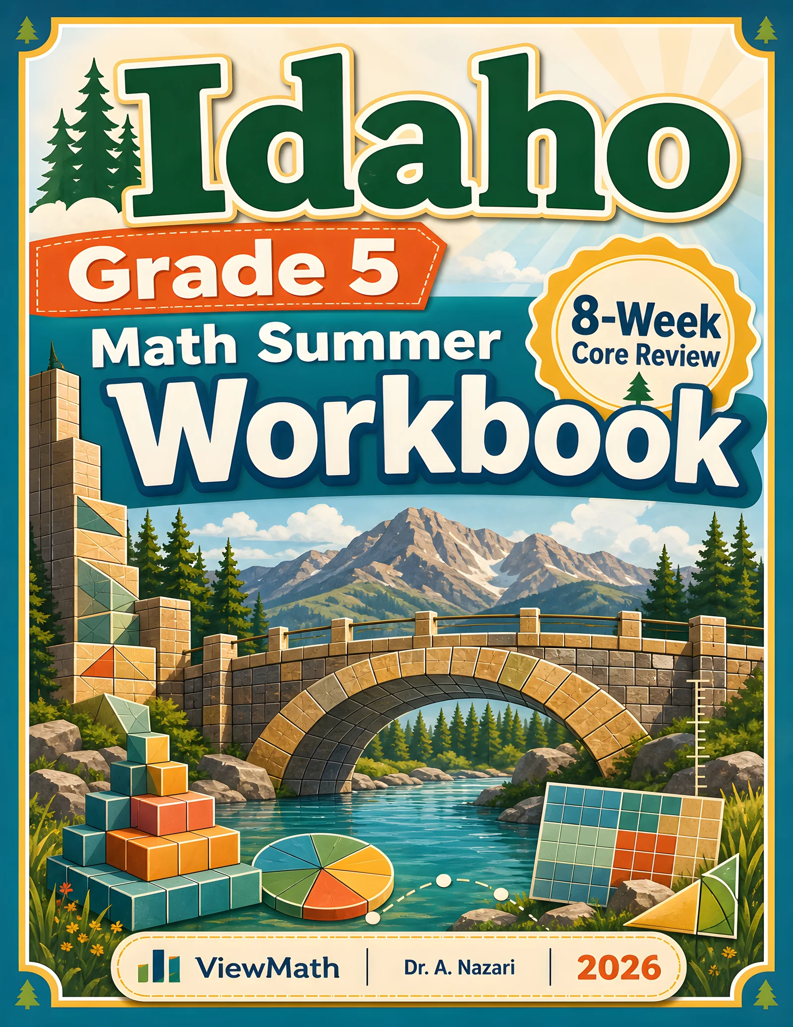 Idaho ISAT Grade 5 Math Summer Review Workbook