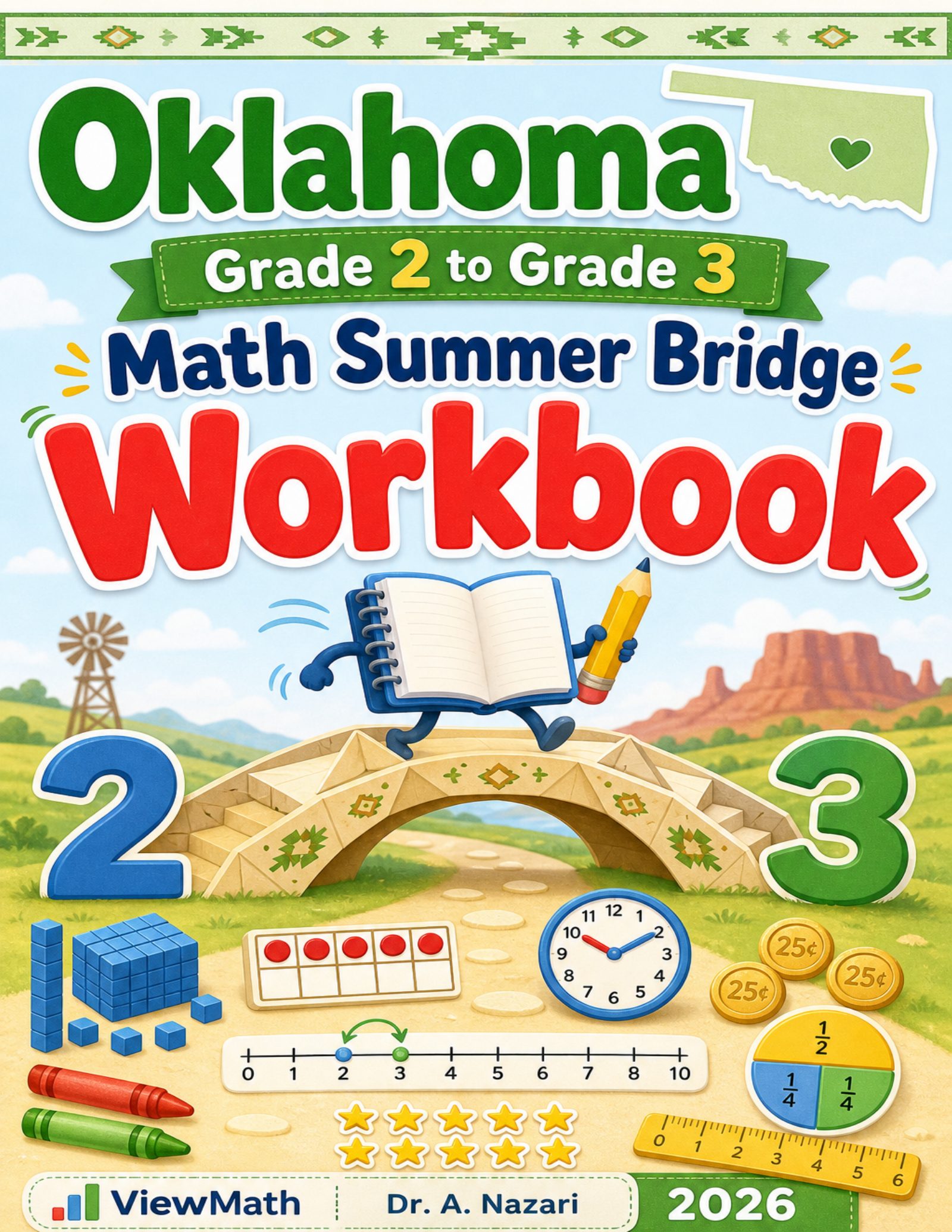 Oklahoma Grade 2 to Grade 3 Math Summer Bridge Workbook