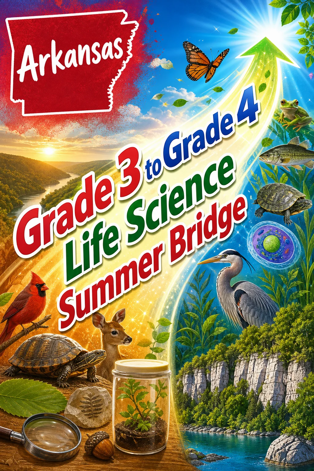 Arkansas Grade 3 to Grade 4 Life Science Summer Bridge