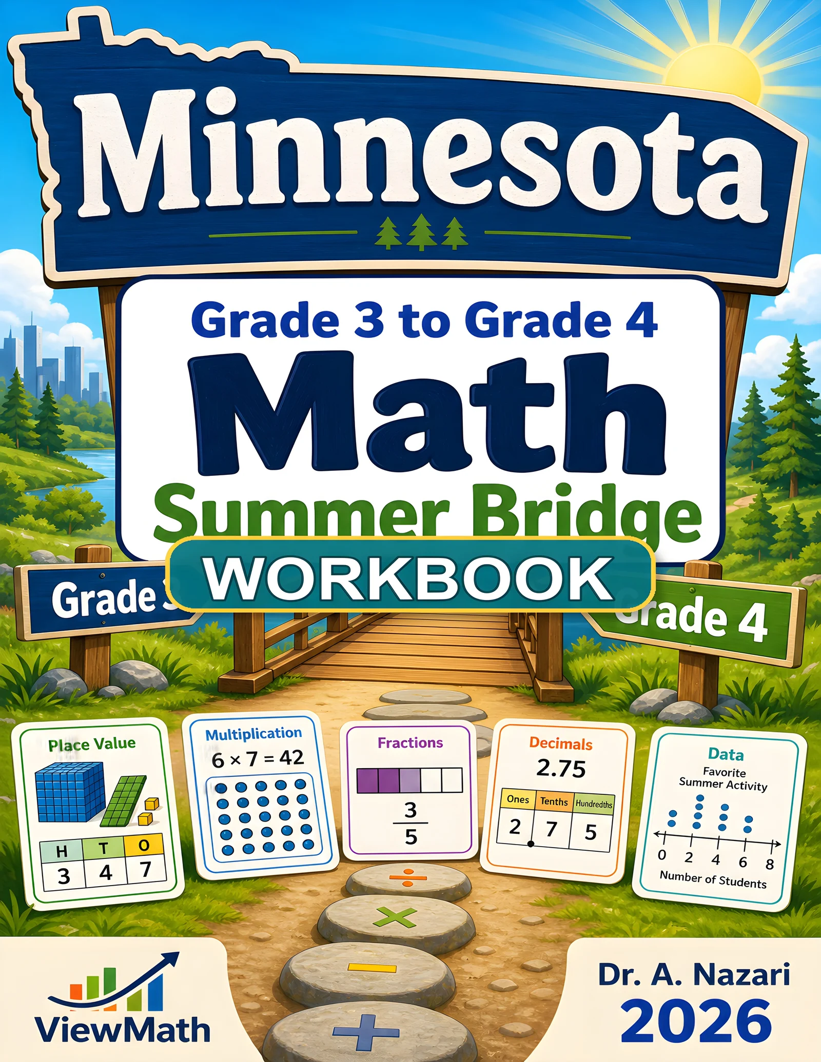Minnesota MCA Grade 3 Math Summer Bridge Workbook