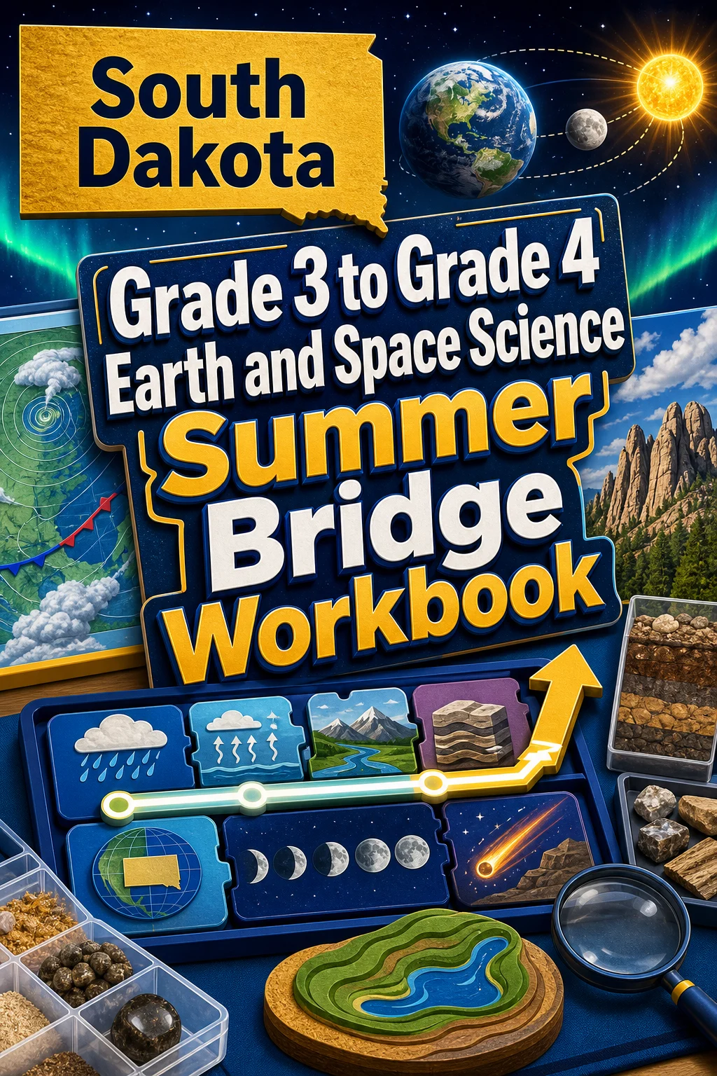 South Dakota Grade 3 to Grade 4 Earth and Space Science Summer Bridge Workbook