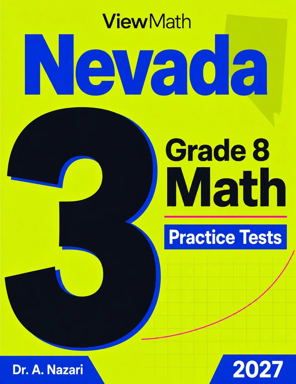Nevada SBAC Grade 8 Math Practice Tests Bundle: 25 Unique Full-Length Tests