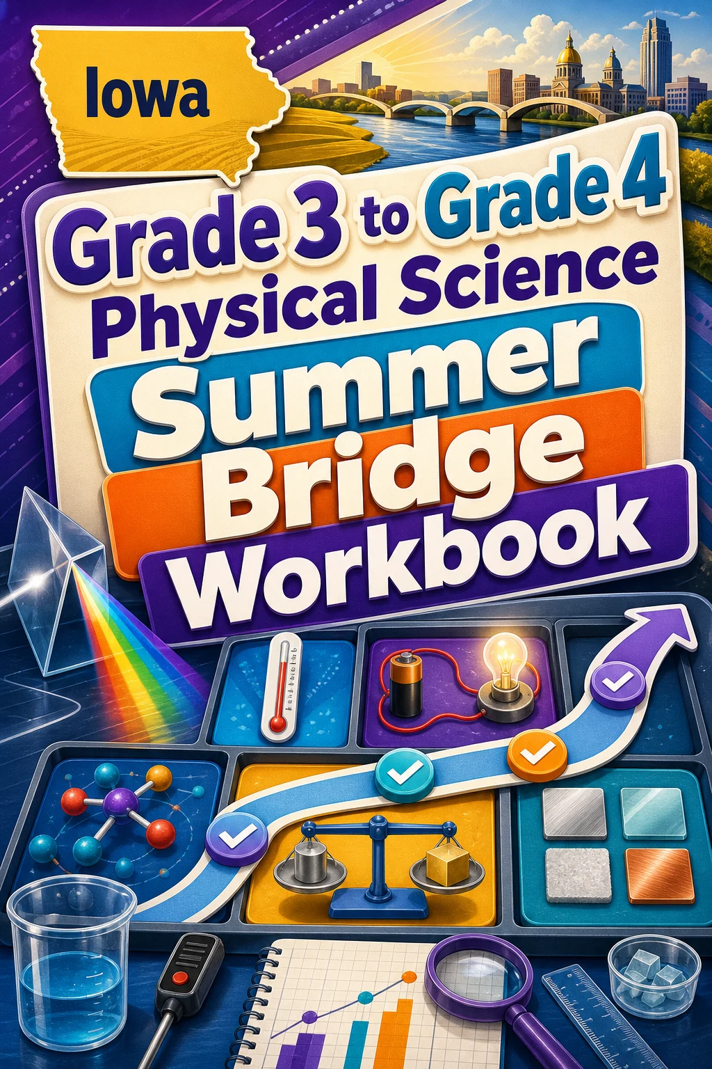Iowa Grade 3 to Grade 4 Physical Science Summer Bridge Workbook