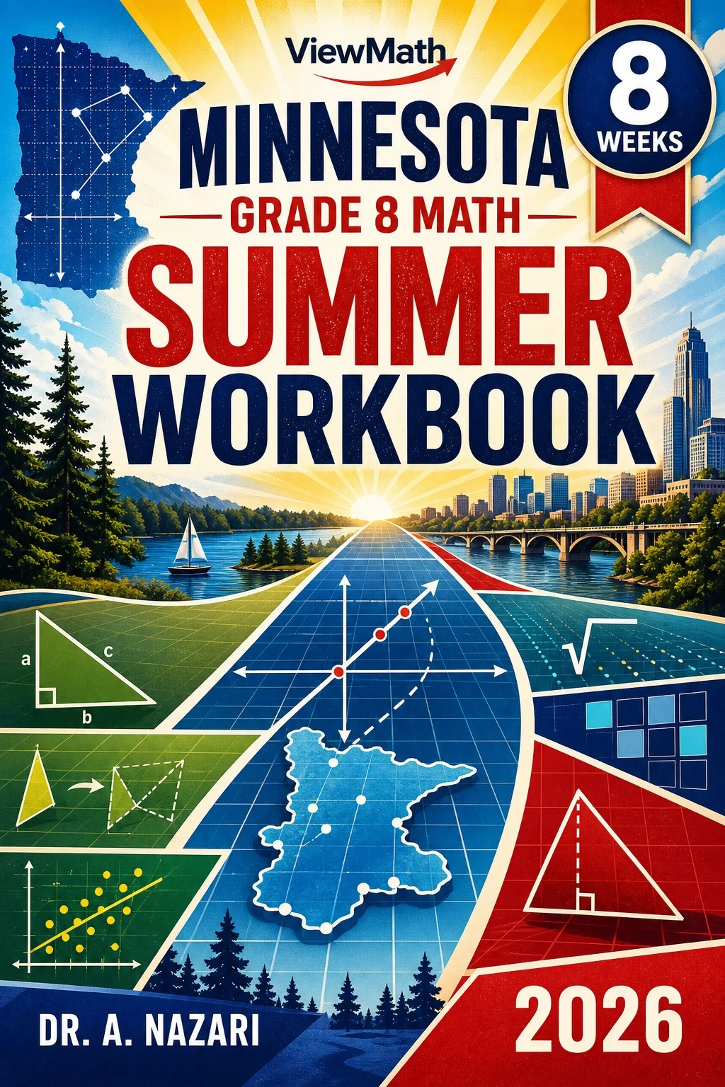 Minnesota MCA Grade 8 Math Summer Review Workbook