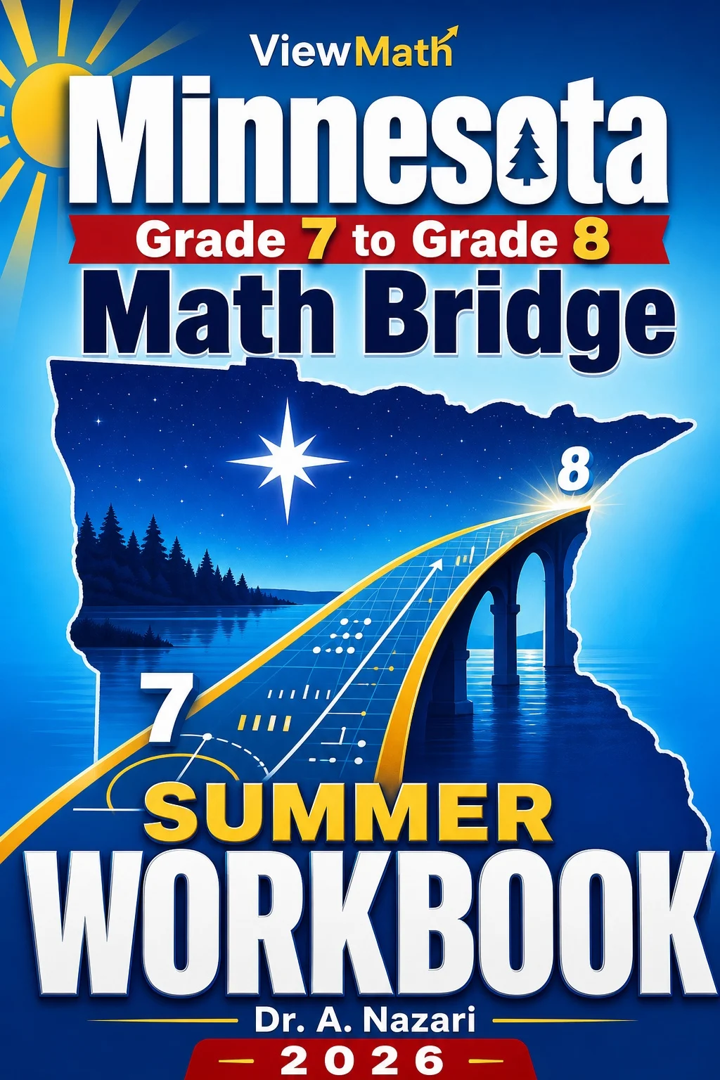 Minnesota MCA Grade 7 to Grade 8 Math Summer Bridge Workbook