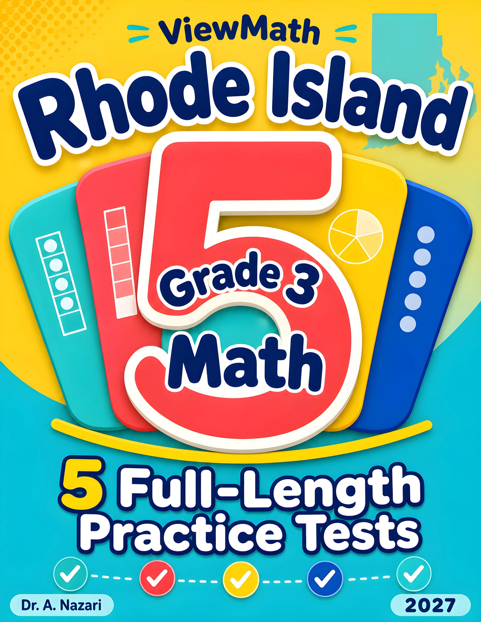 5 Full-Length Rhode Island RICAS Grade 3 Math Practice Tests