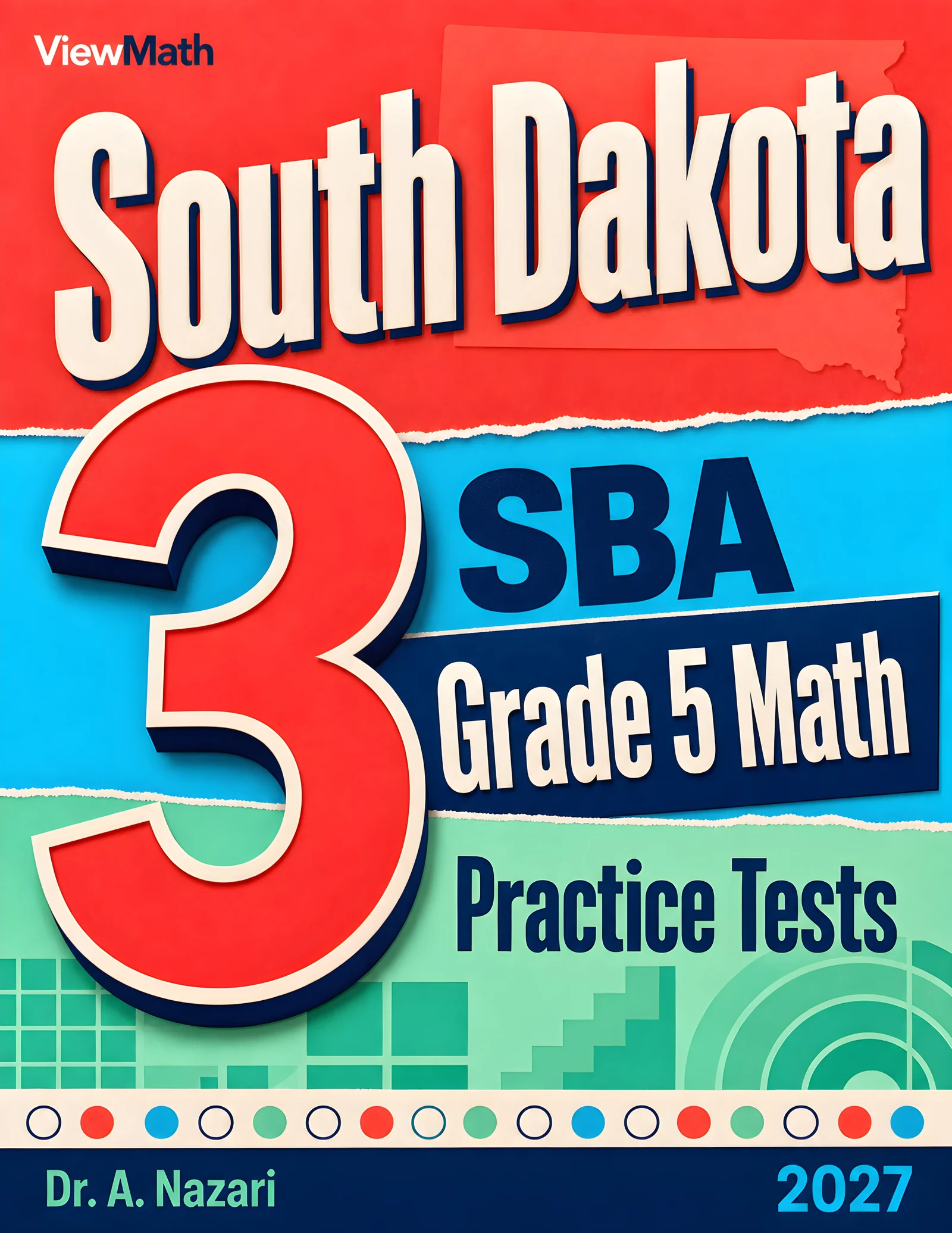 South Dakota SBA Grade 5 Math Practice Tests Bundle: 25 Unique Full-Length Tests