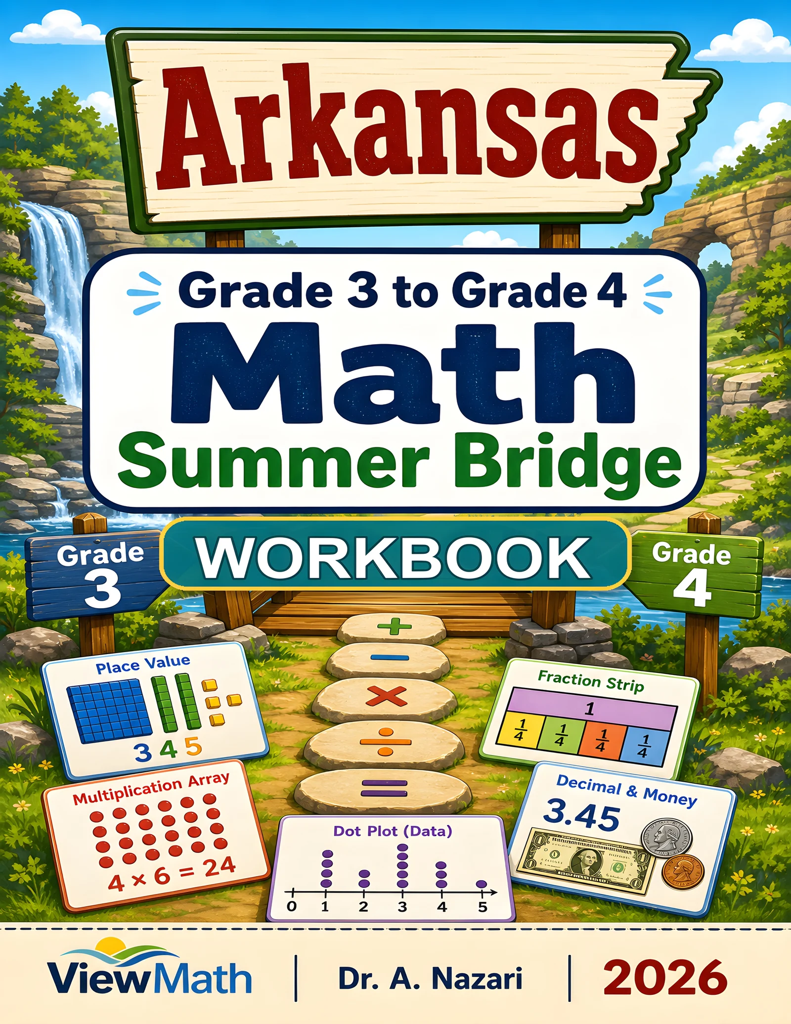 Arkansas ATLAS Grade 3 Math Summer Bridge Workbook