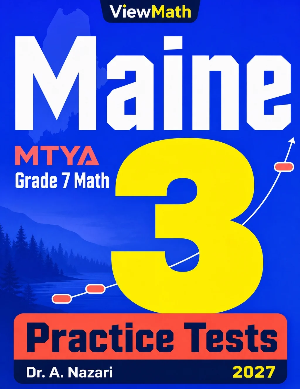 Maine Grade 7 Math Practice Tests Bundle: 25 Unique Full-Length Tests