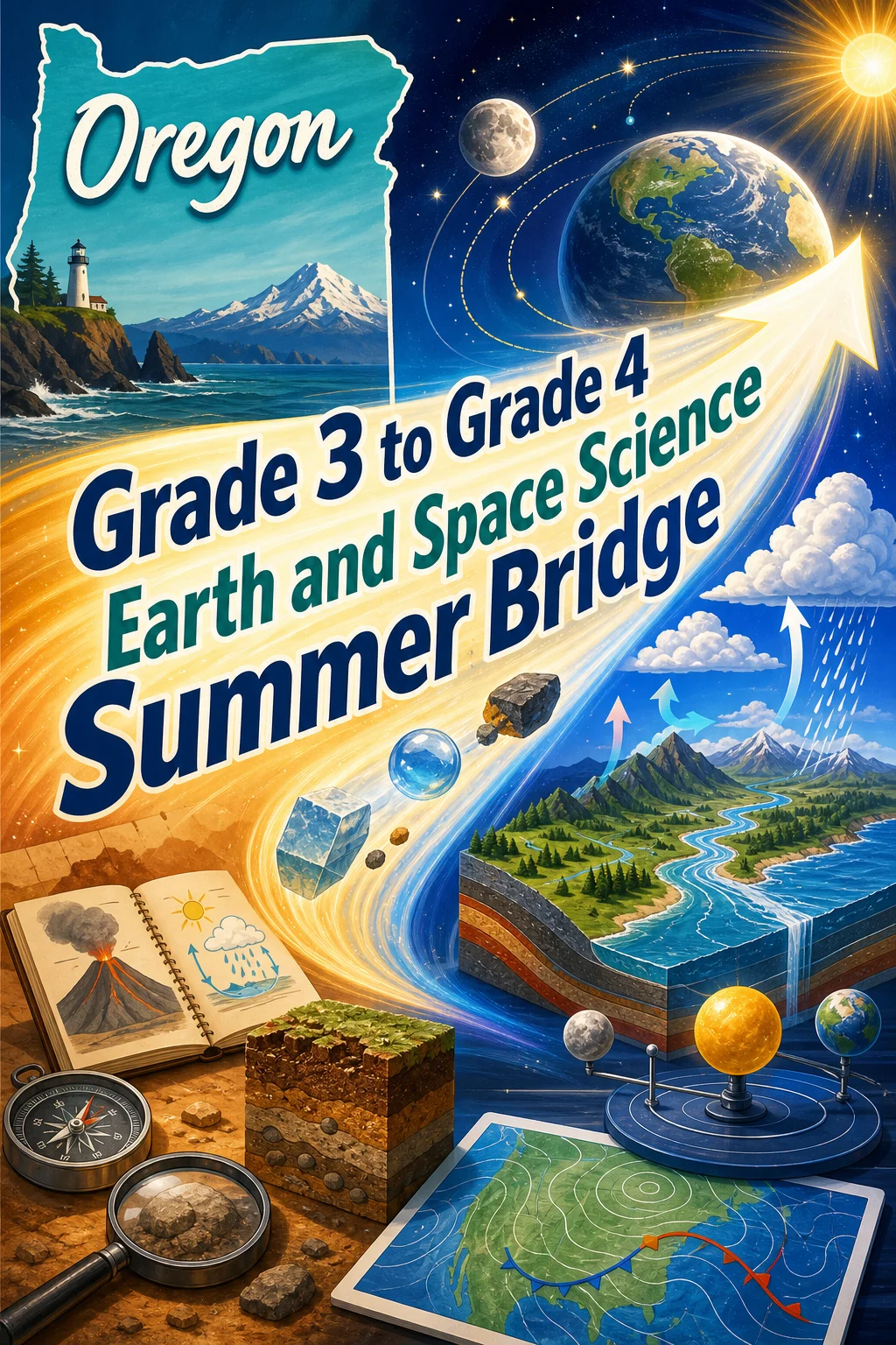 Oregon Grade 3 to Grade 4 Earth and Space Science Summer Bridge