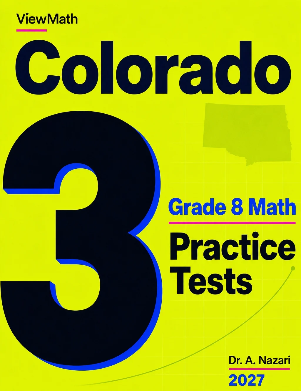 Colorado CMAS Grade 8 Math Practice Tests Bundle: 25 Unique Full-Length Tests