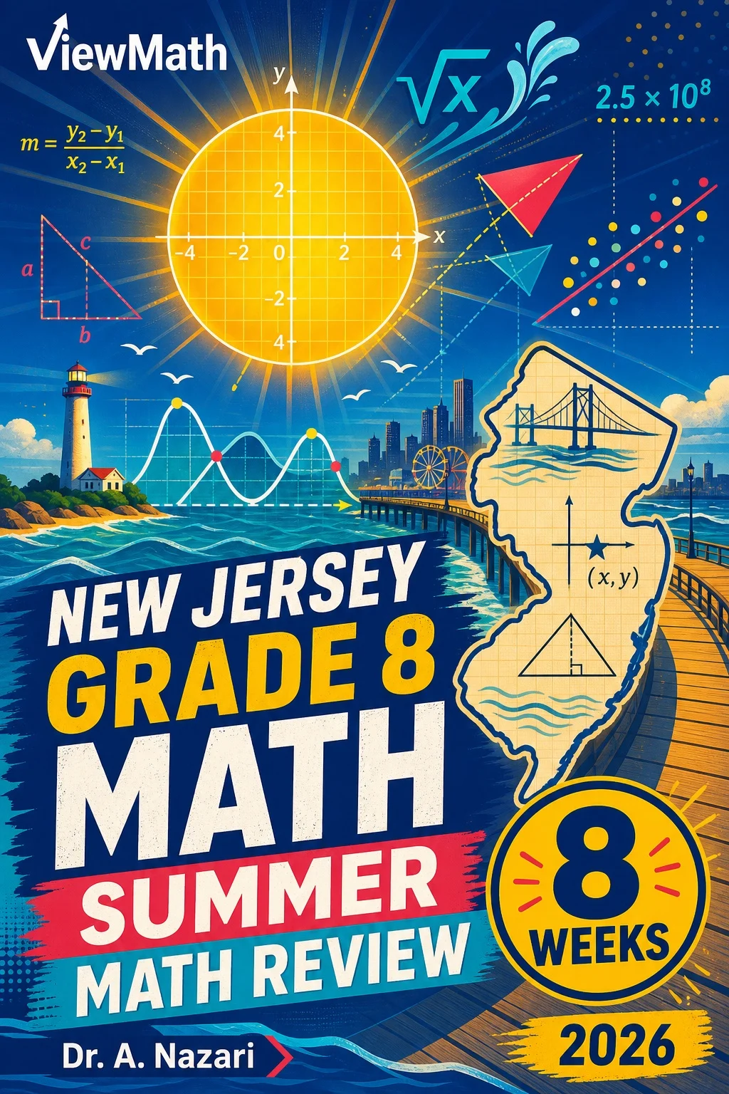 New Jersey NJSLA Grade 8 Math Summer Review