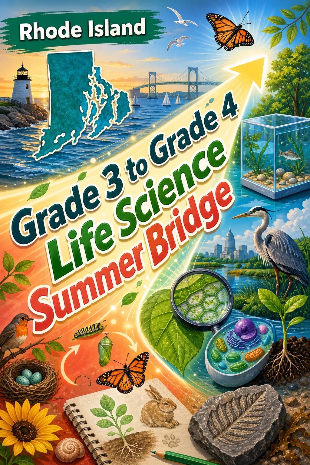 Rhode Island Grade 3 to Grade 4 Life Science Summer Bridge