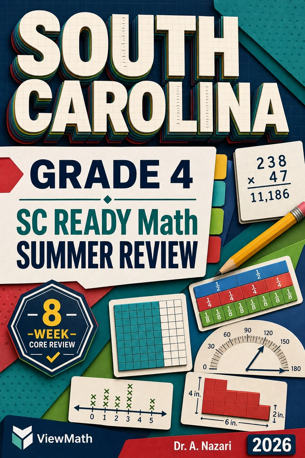 South Carolina SC READY Grade 4 Math Summer Review
