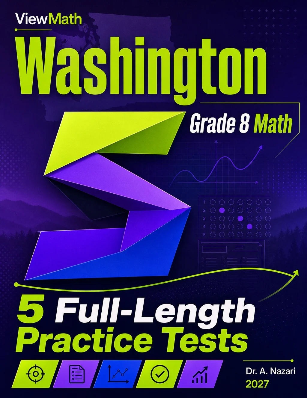 5 Full-Length Washington SBA Grade 8 Math Practice Tests