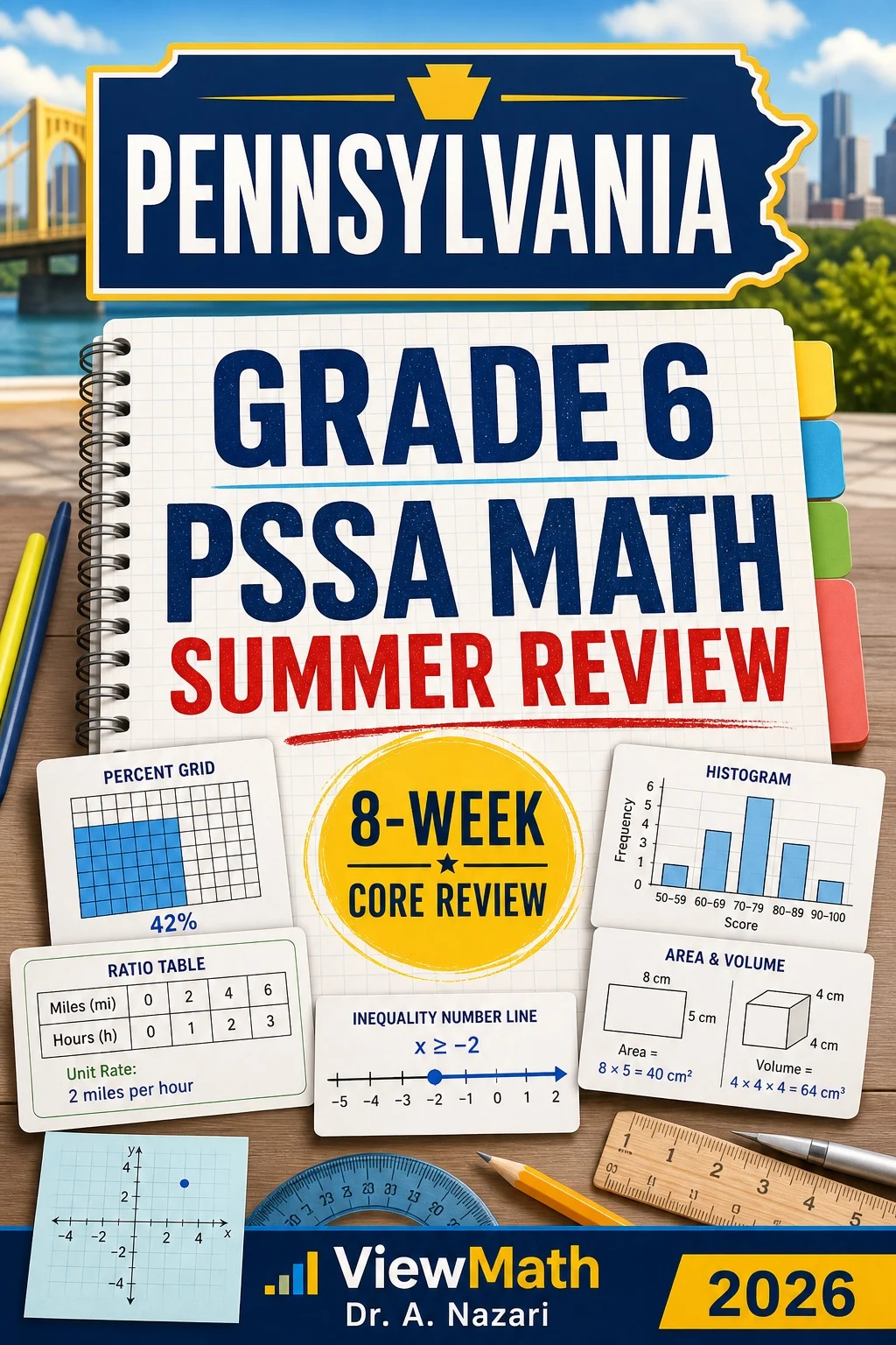 Pennsylvania PSSA Grade 6 Math Summer Review