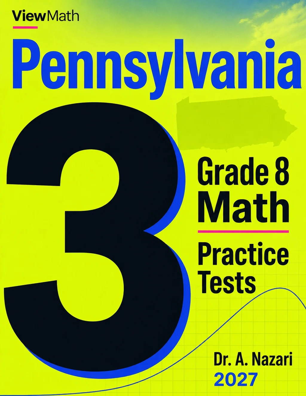 Pennsylvania PSSA Grade 8 Math Practice Tests Bundle: 25 Full-Length Tests