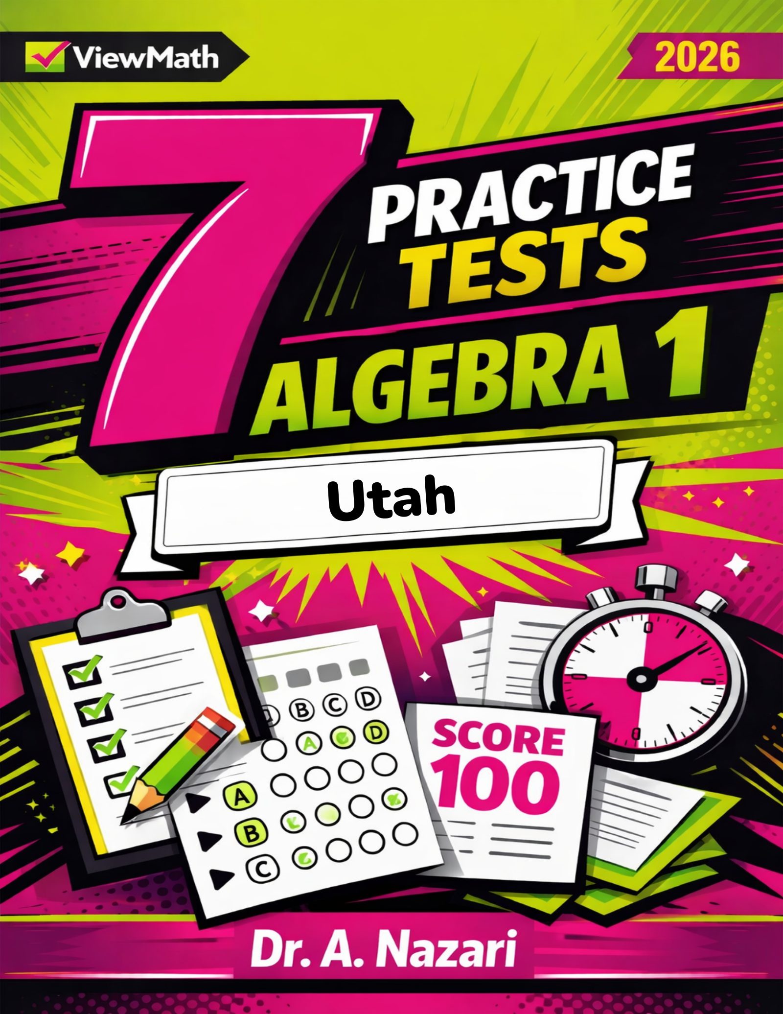 7 Utah RISE Algebra 1 Math Practice Tests