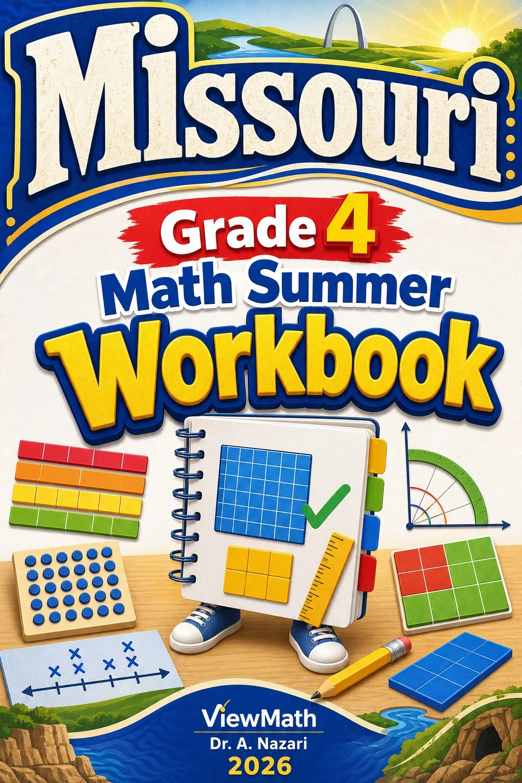 Missouri MAP Grade 4 Math Summer Review Workbook