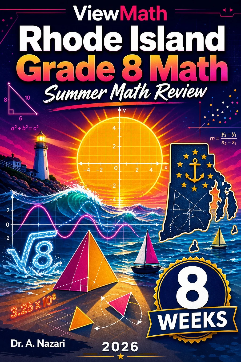 Rhode Island RICAS Grade 8 Math Summer Review