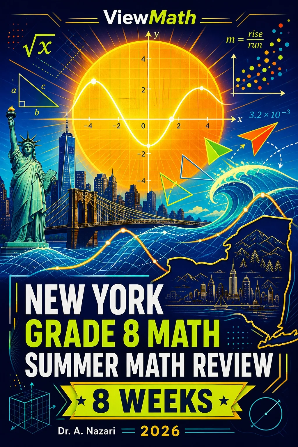 New York NYS Math Test Grade 8 Math Summer Review