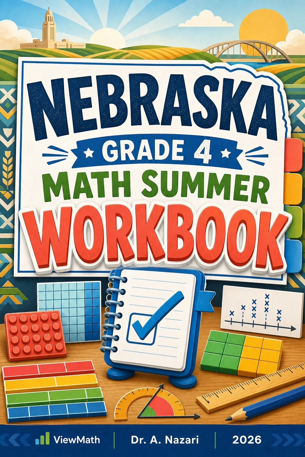 Nebraska NSCAS Grade 4 Math Summer Review Workbook