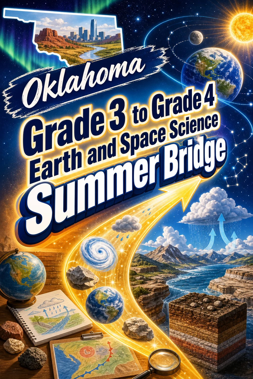 Oklahoma Grade 3 to Grade 4 Earth and Space Science Summer Bridge