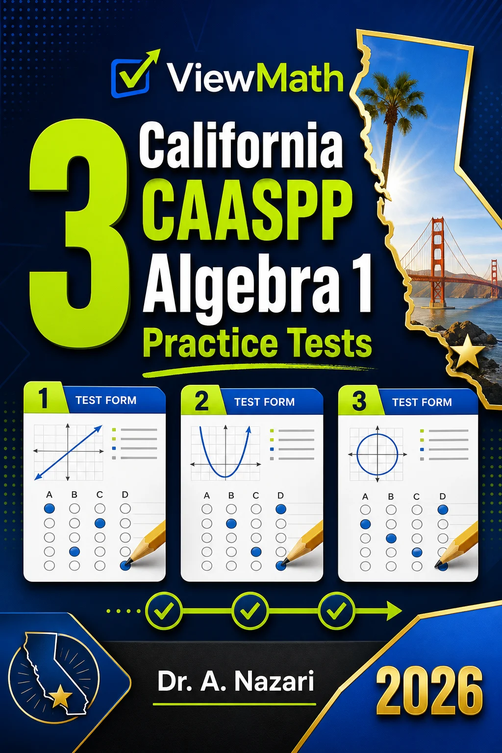 3 California CAASPP Algebra 1 Math Practice Tests