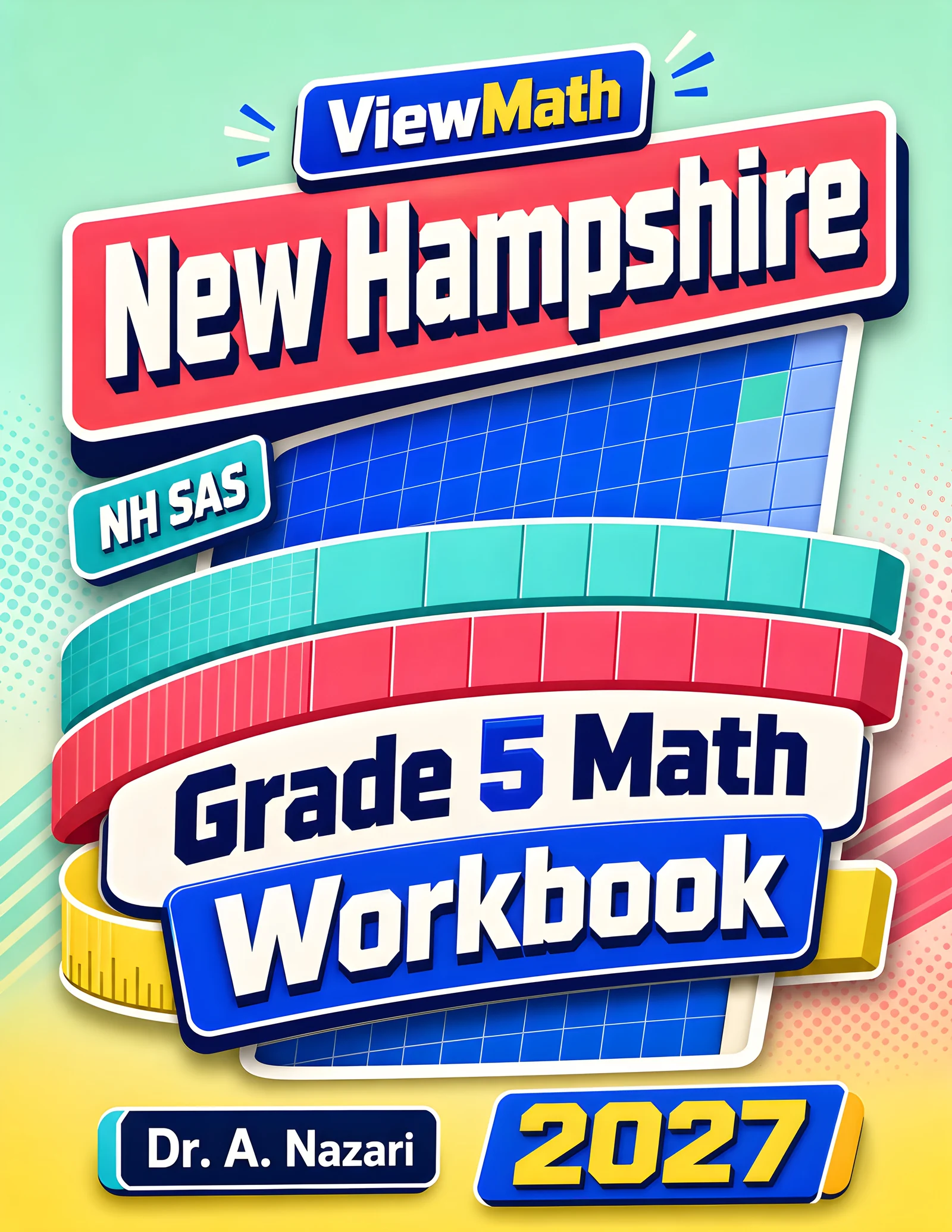 New Hampshire NH SAS Grade 5 Math Workbook