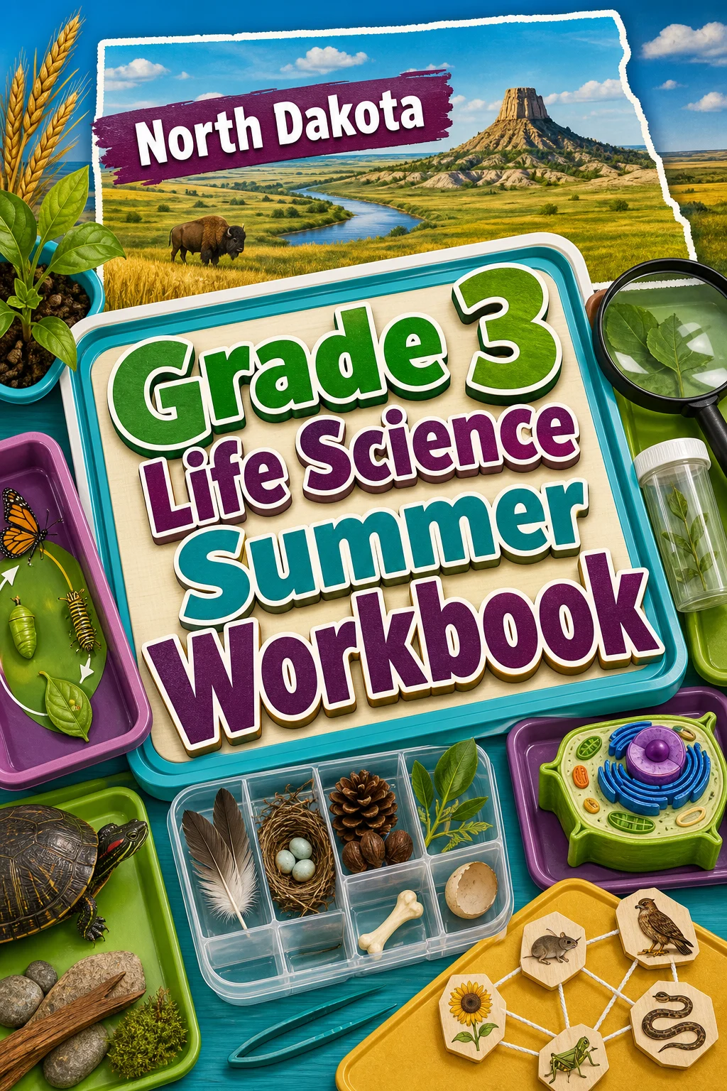 North Dakota Grade 3 Life Science Summer Workbook