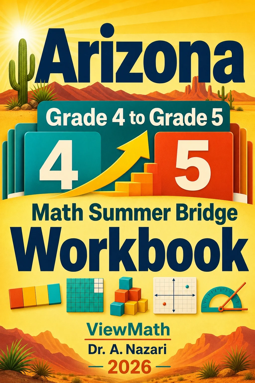 Arizona AASA Grade 4 Math Summer Bridge Workbook