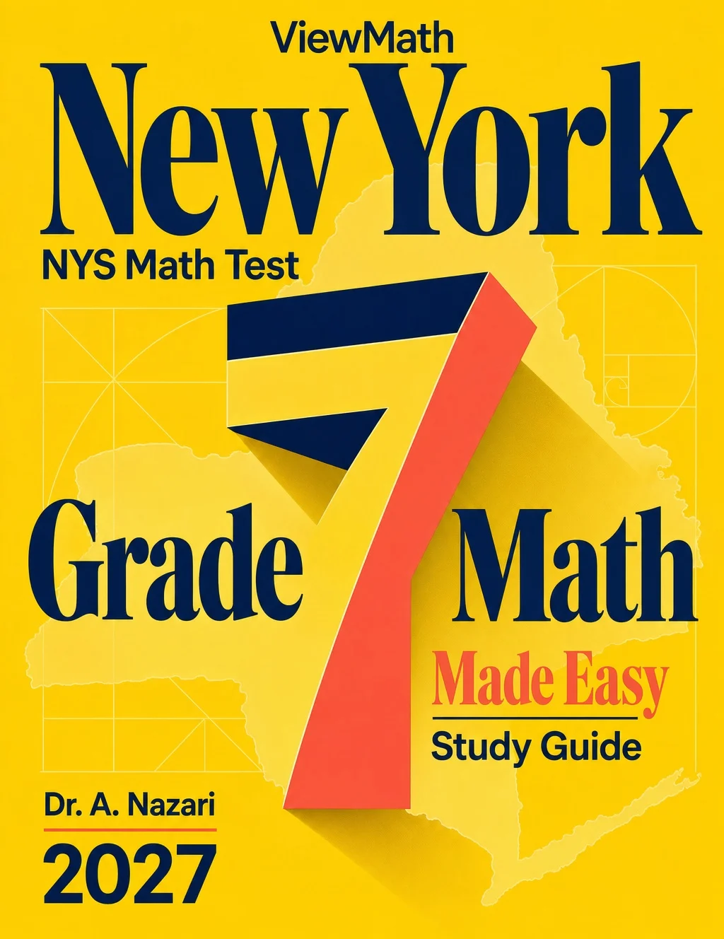 New York NYS Math Test Grade 7 Math Learn & Test Bundle: 7 Books & 25 Tests