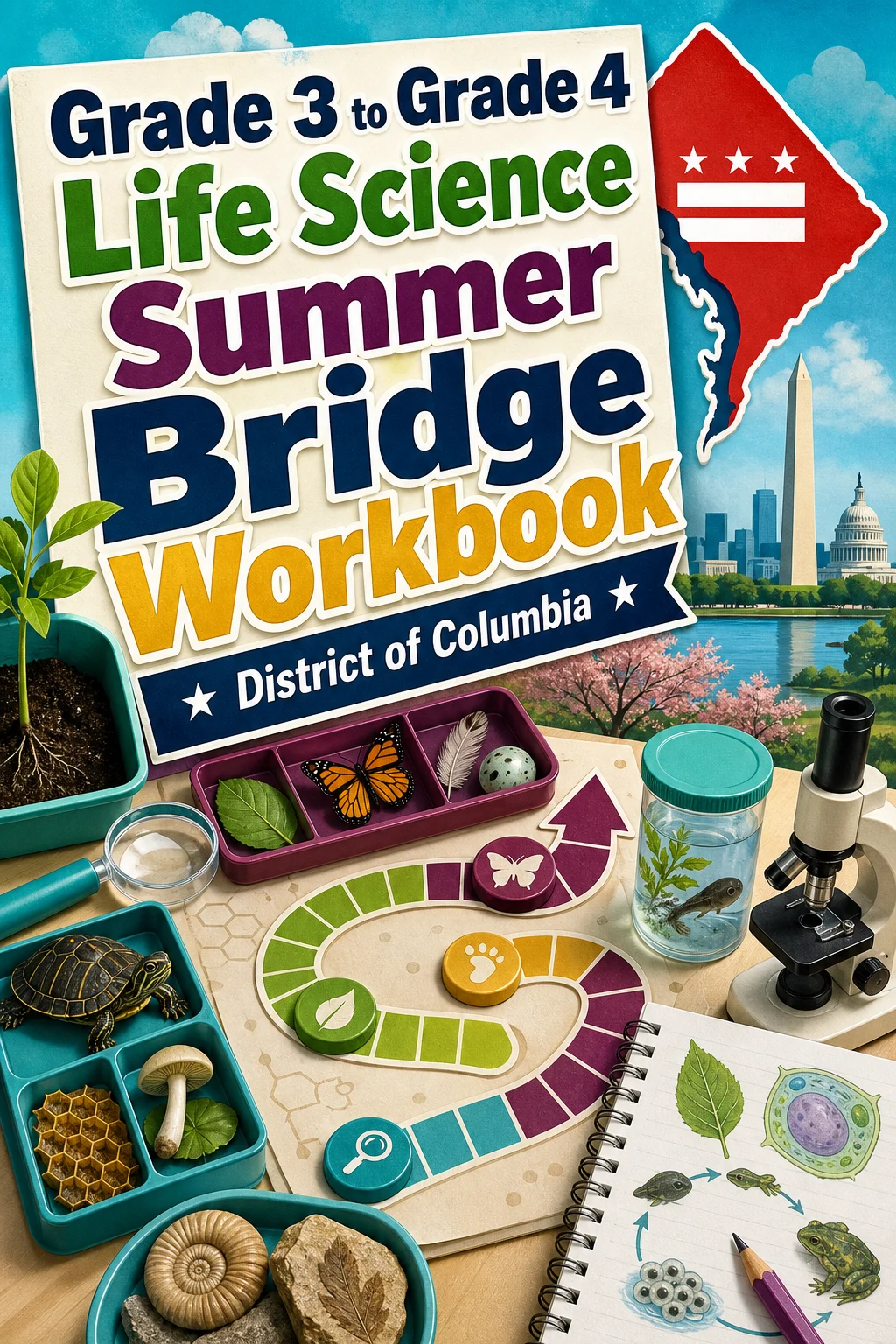 District Of Columbia Grade 3 to Grade 4 Life Science Summer Bridge Workbook