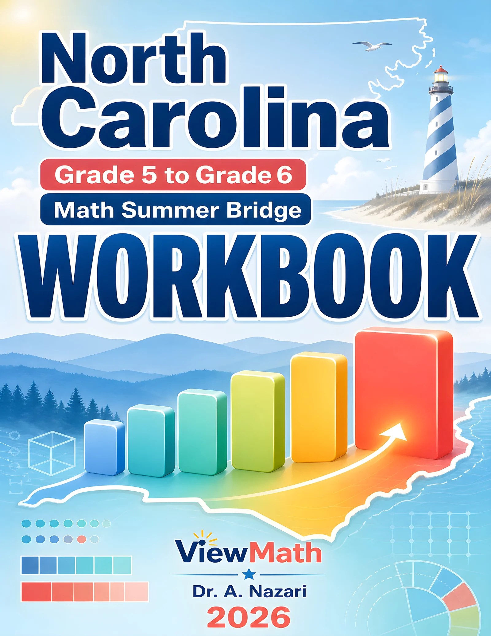 North Carolina NC EOG Grade 5 Math Summer Bridge Workbook