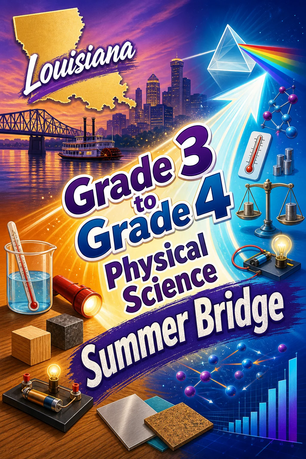 Louisiana Grade 3 to Grade 4 Physical Science Summer Bridge
