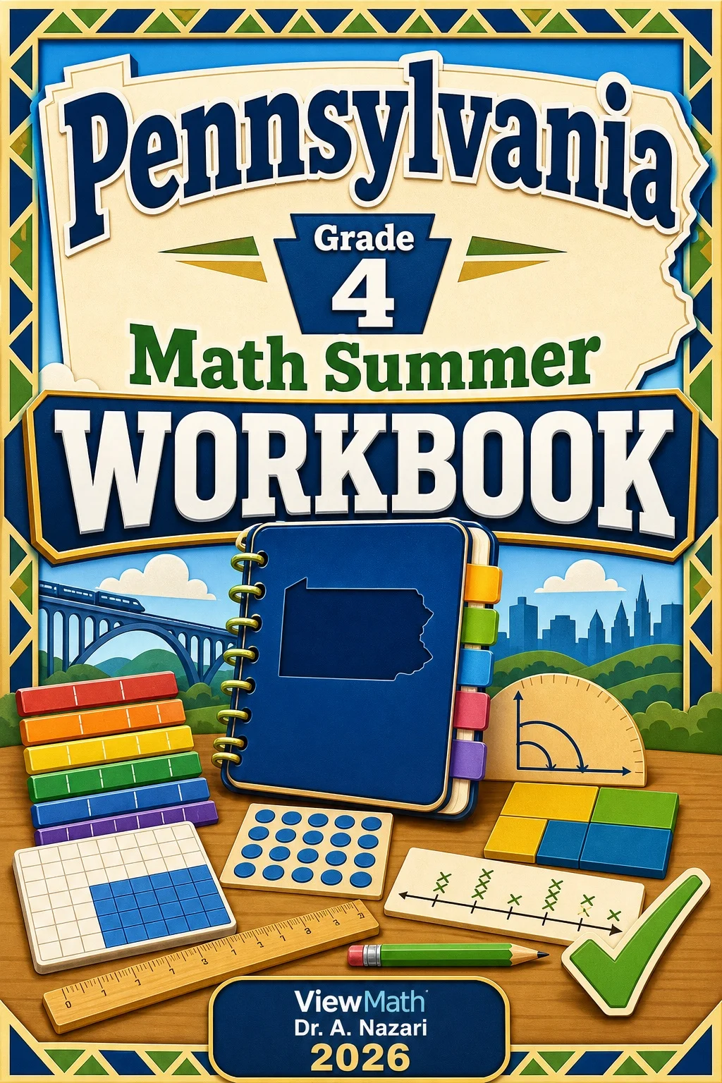 Pennsylvania PSSA Grade 4 Math Summer Review Workbook