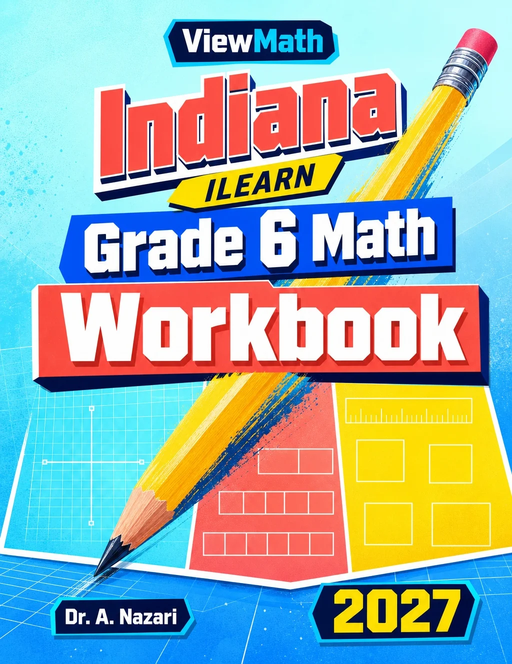 Indiana ILEARN Grade 6 Math Workbook