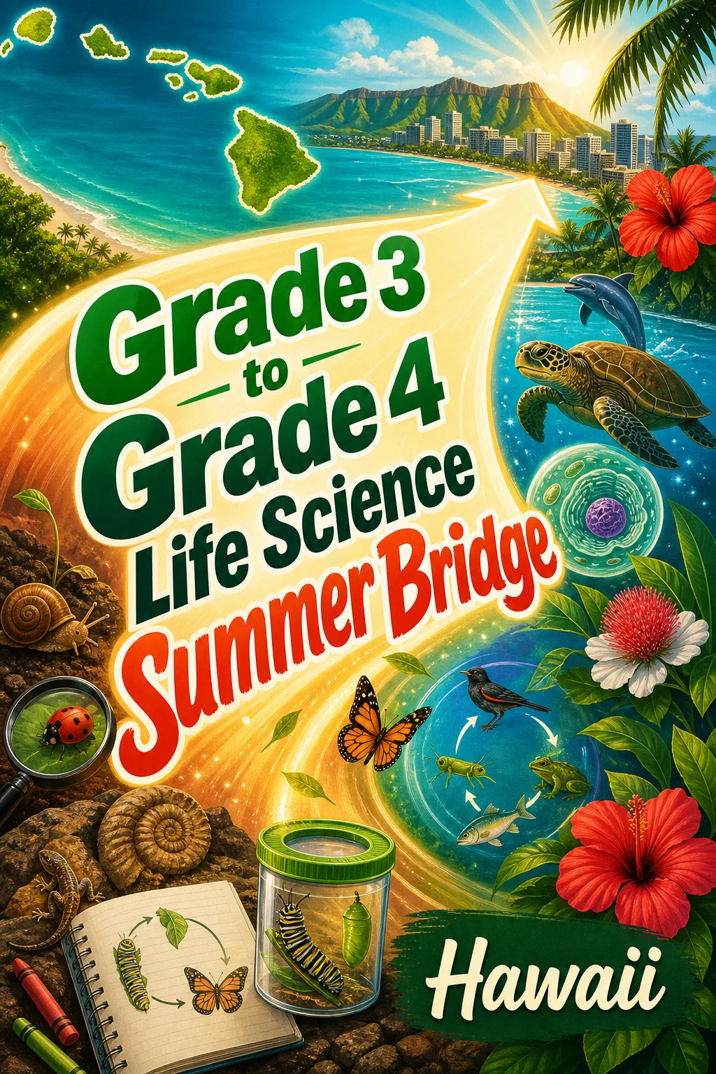 Hawaii Grade 3 to Grade 4 Life Science Summer Bridge