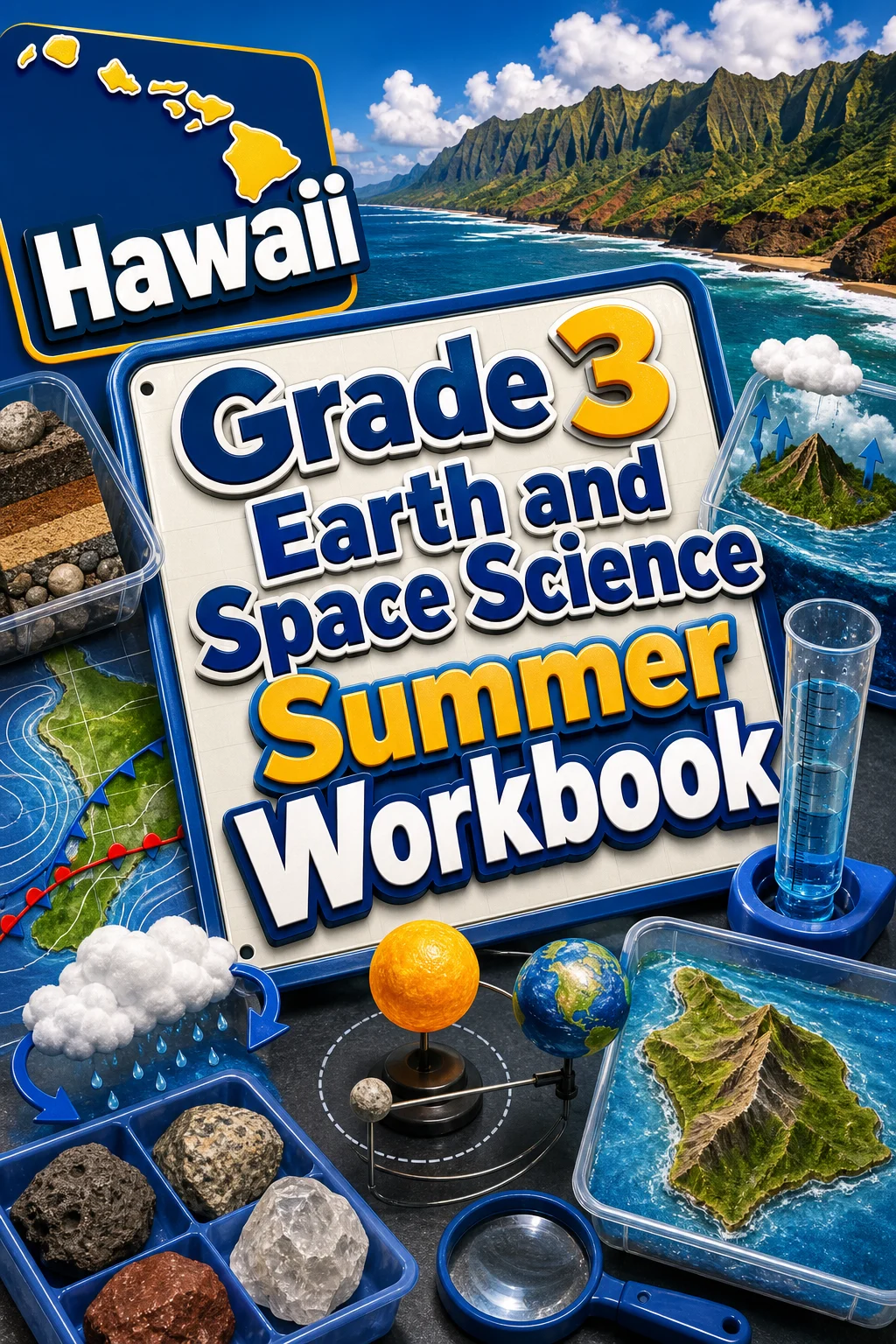 Hawaii Grade 3 Earth and Space Science Summer Workbook