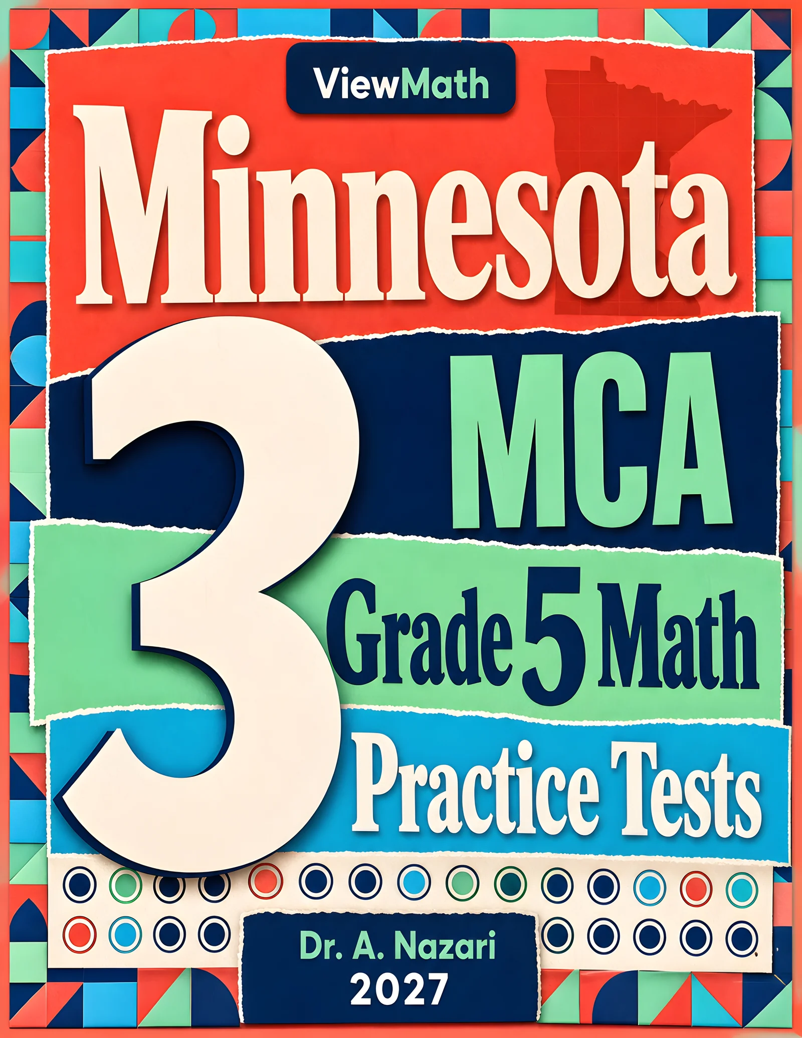 Minnesota MCA Grade 5 Math Practice Tests Bundle: 25 Unique Full-Length Tests