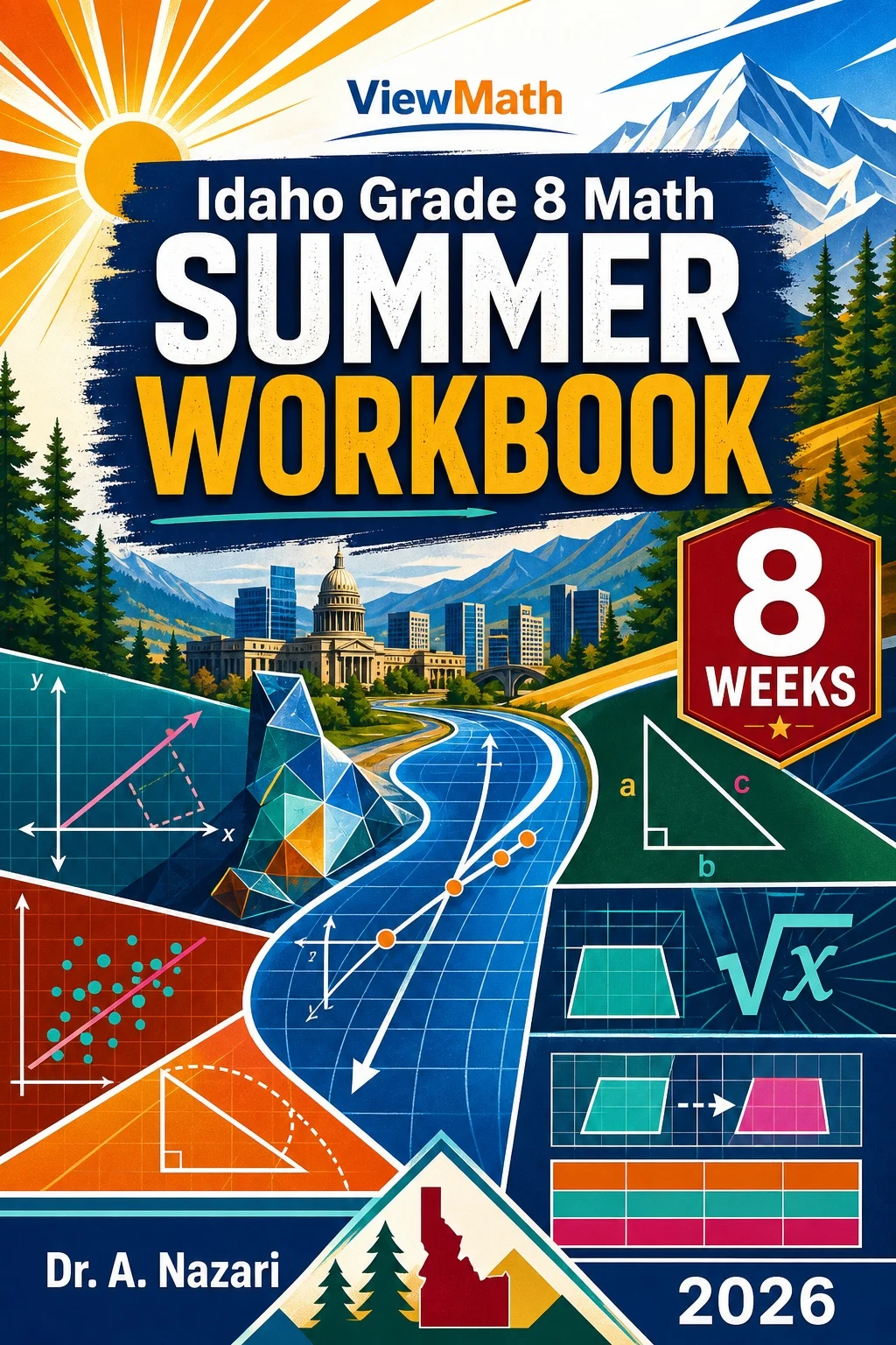 Idaho ISAT Grade 8 Math Summer Review Workbook