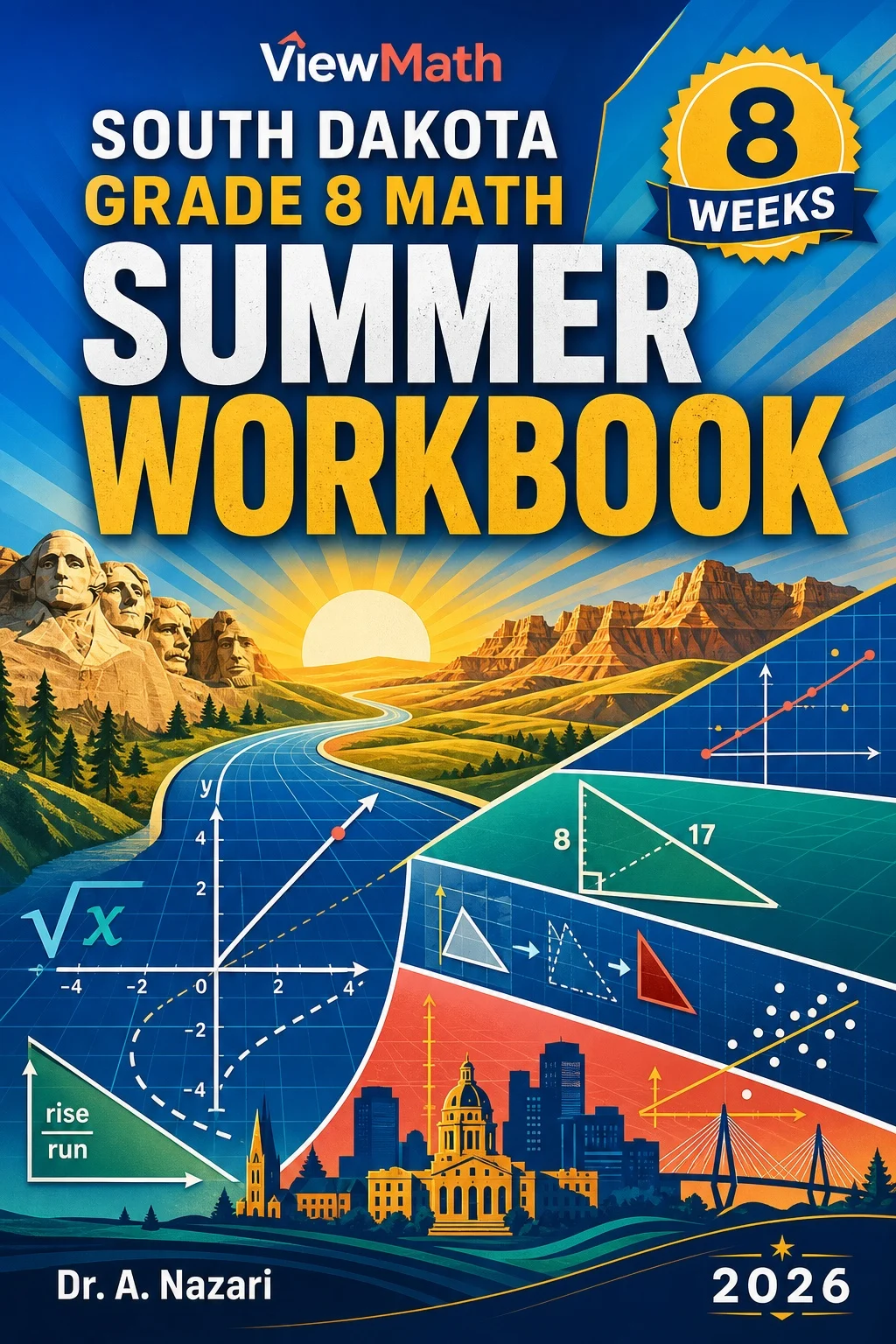 South Dakota SBA Grade 8 Math Summer Review Workbook