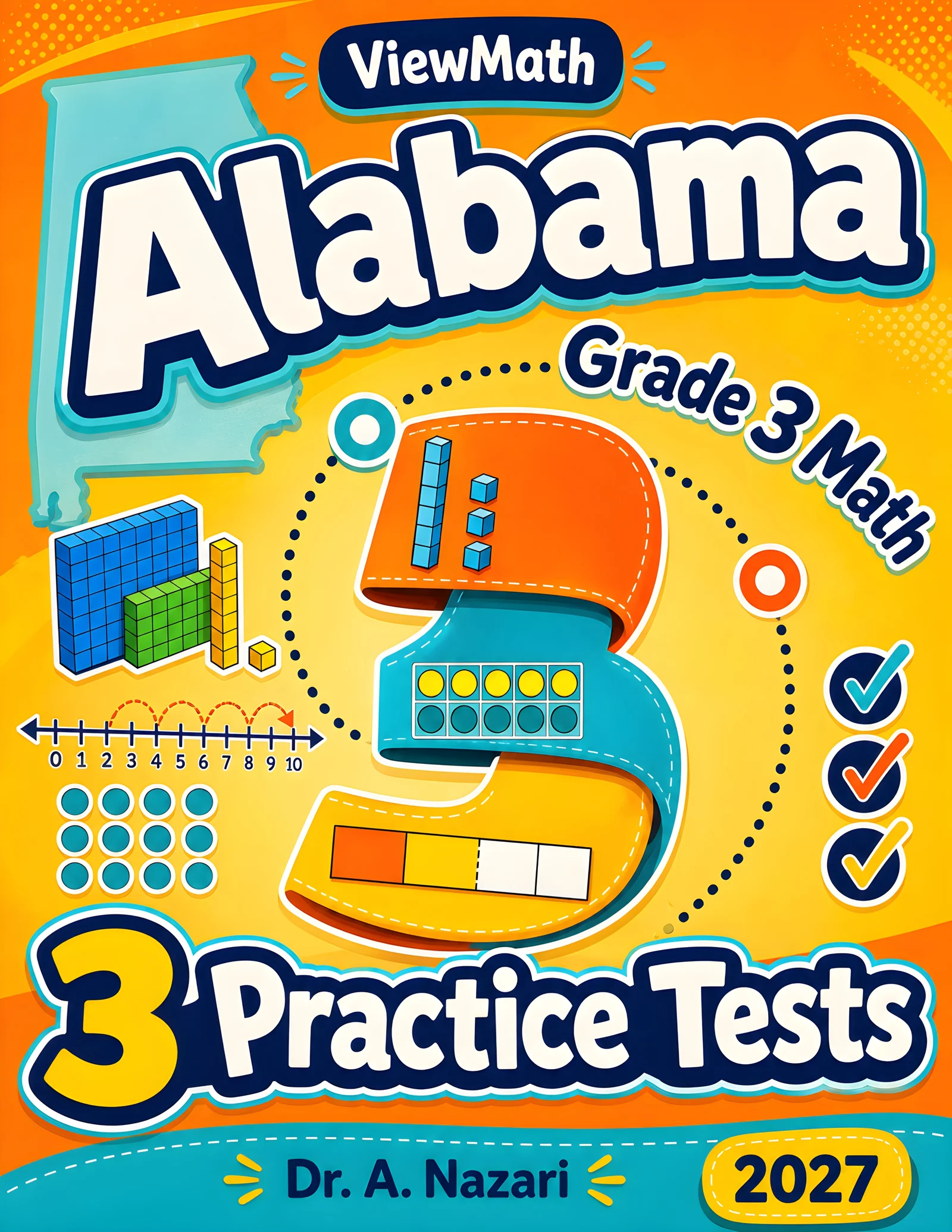Alabama ACAP Grade 4 Math Practice Tests Bundle: 25 Unique Full-Length Tests