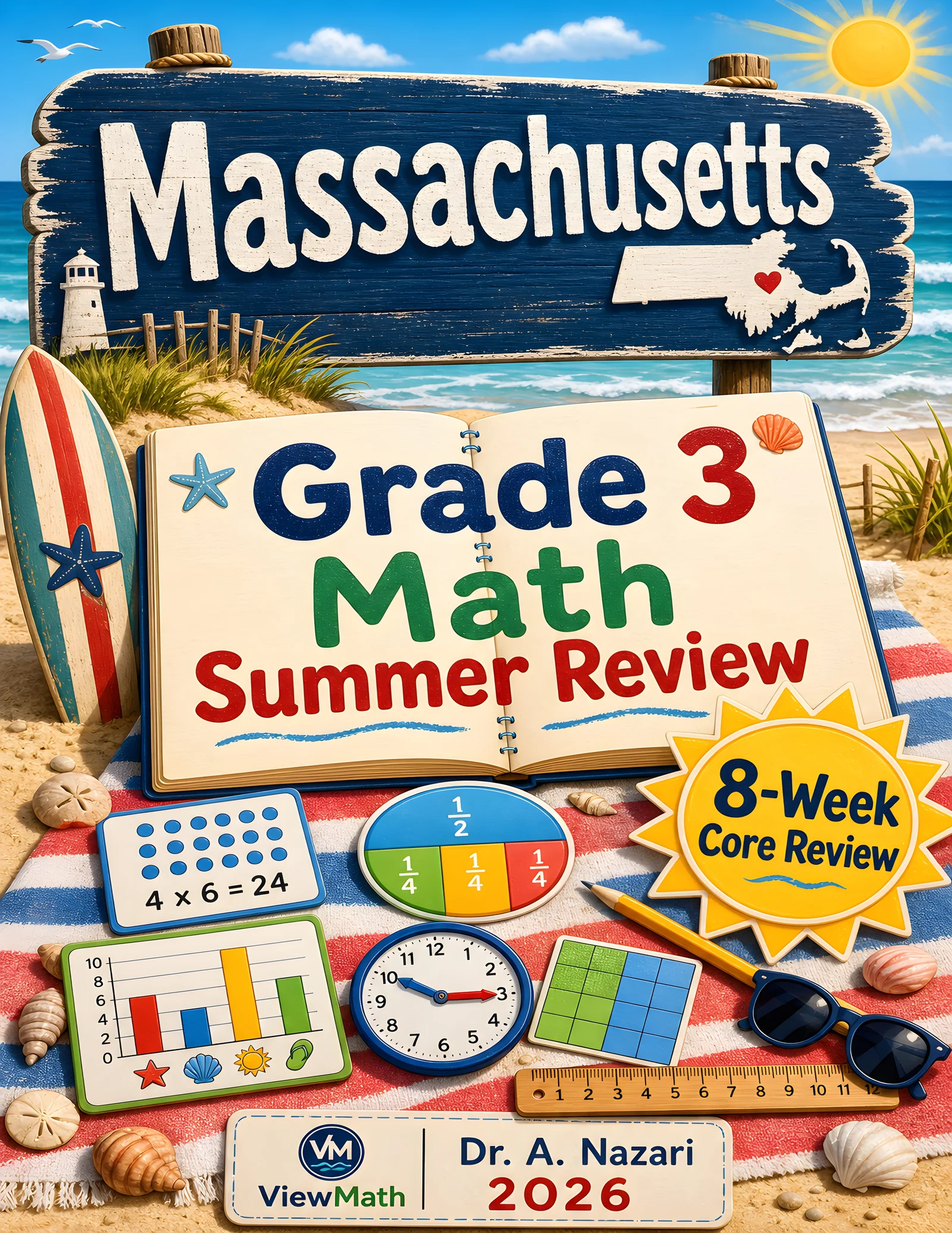 Massachusetts MCAS Grade 3 Math Summer Review