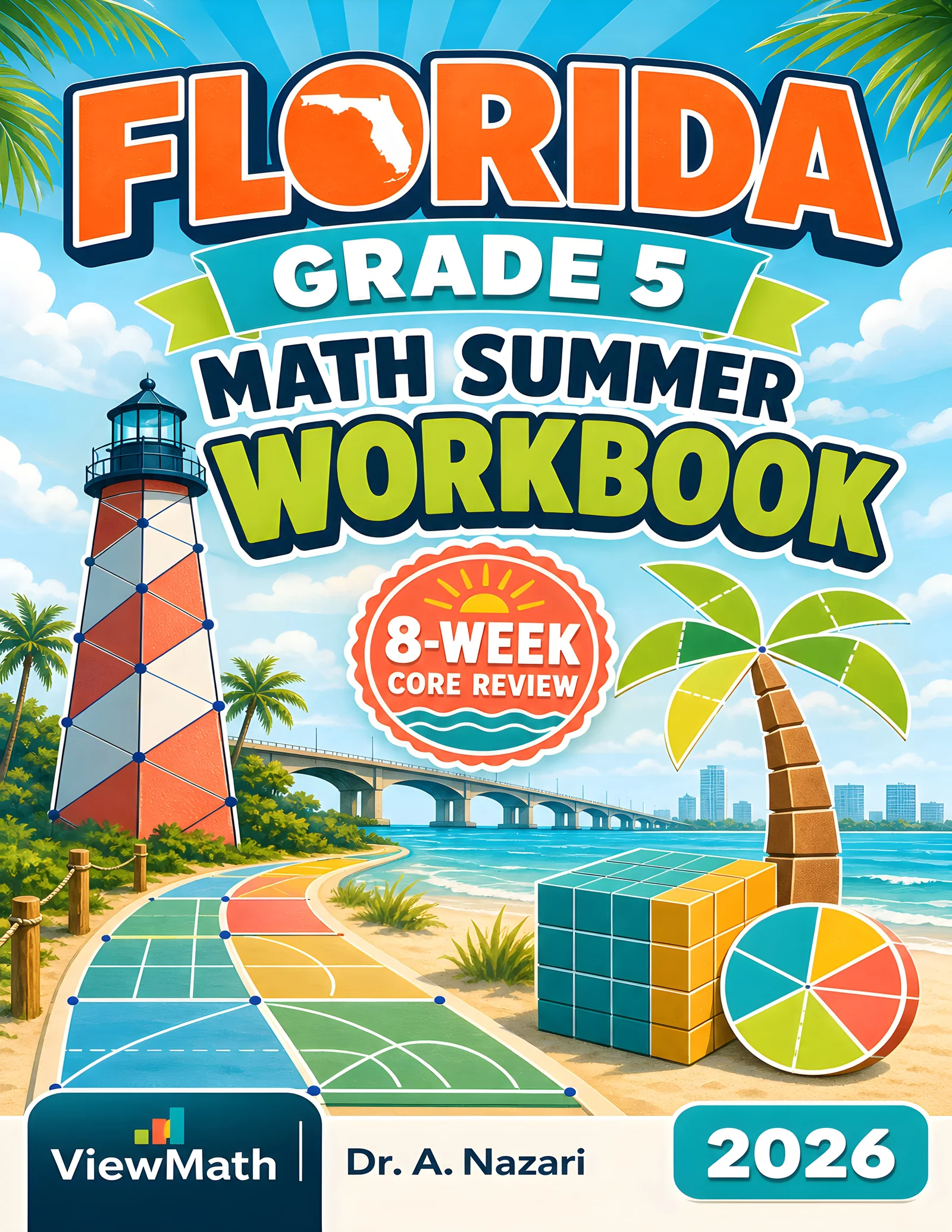 Florida FAST Grade 5 Math Summer Review Workbook