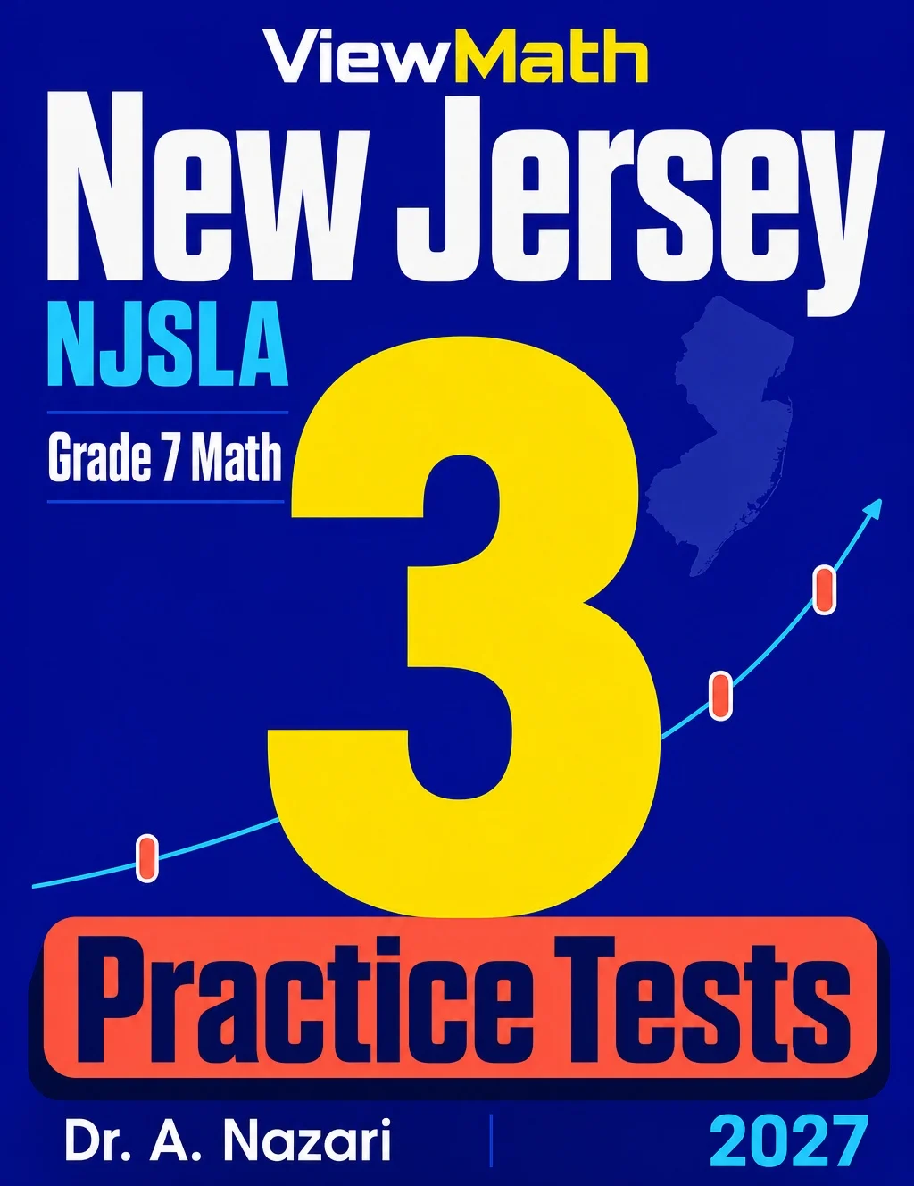 New Jersey Grade 7 Math Practice Tests Bundle: 25 Unique Full-Length Tests