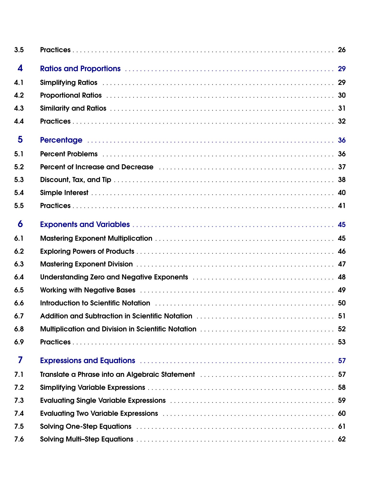 Representative ViewMath book learning or practice page