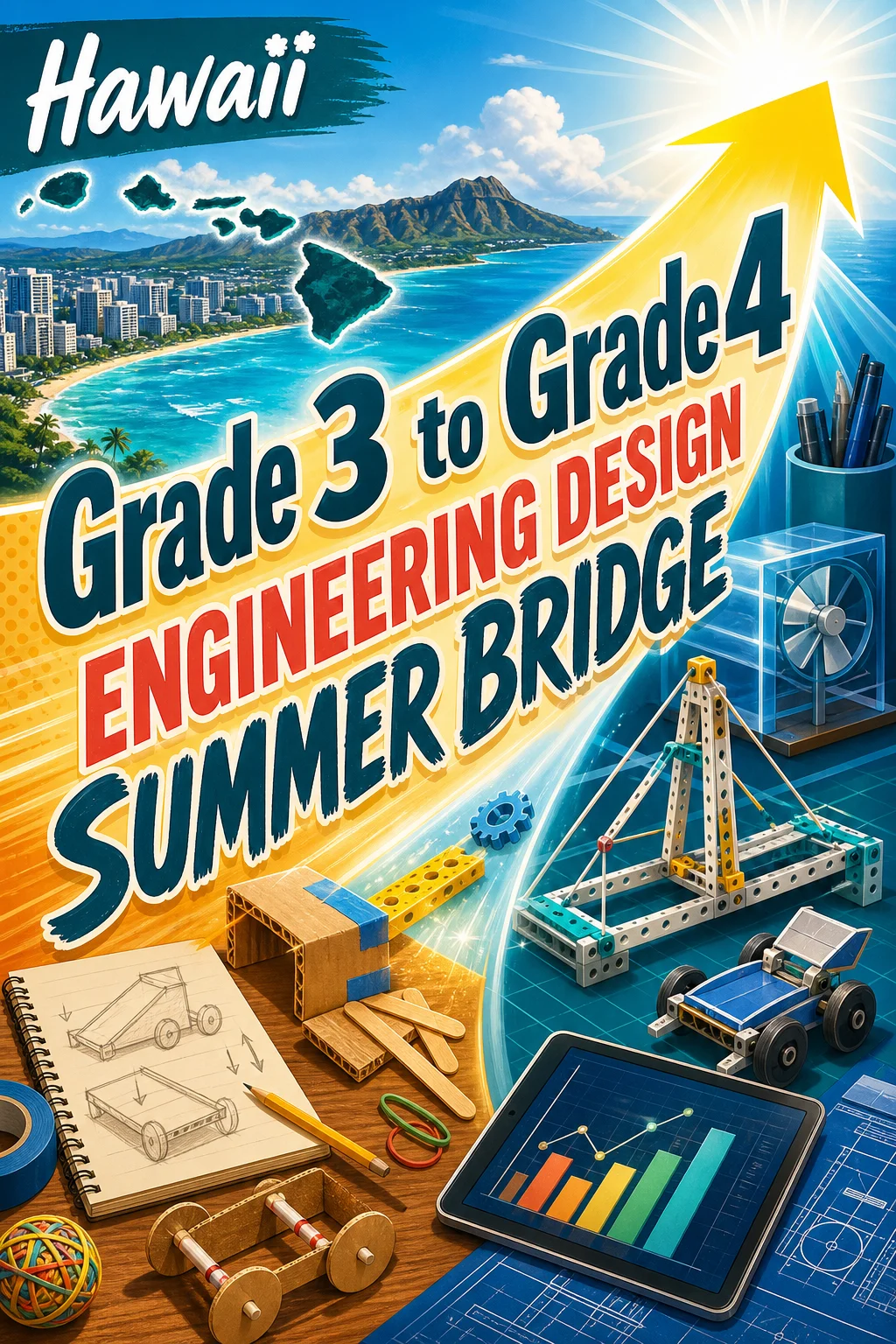 Hawaii Grade 3 to Grade 4 Engineering Design Summer Bridge
