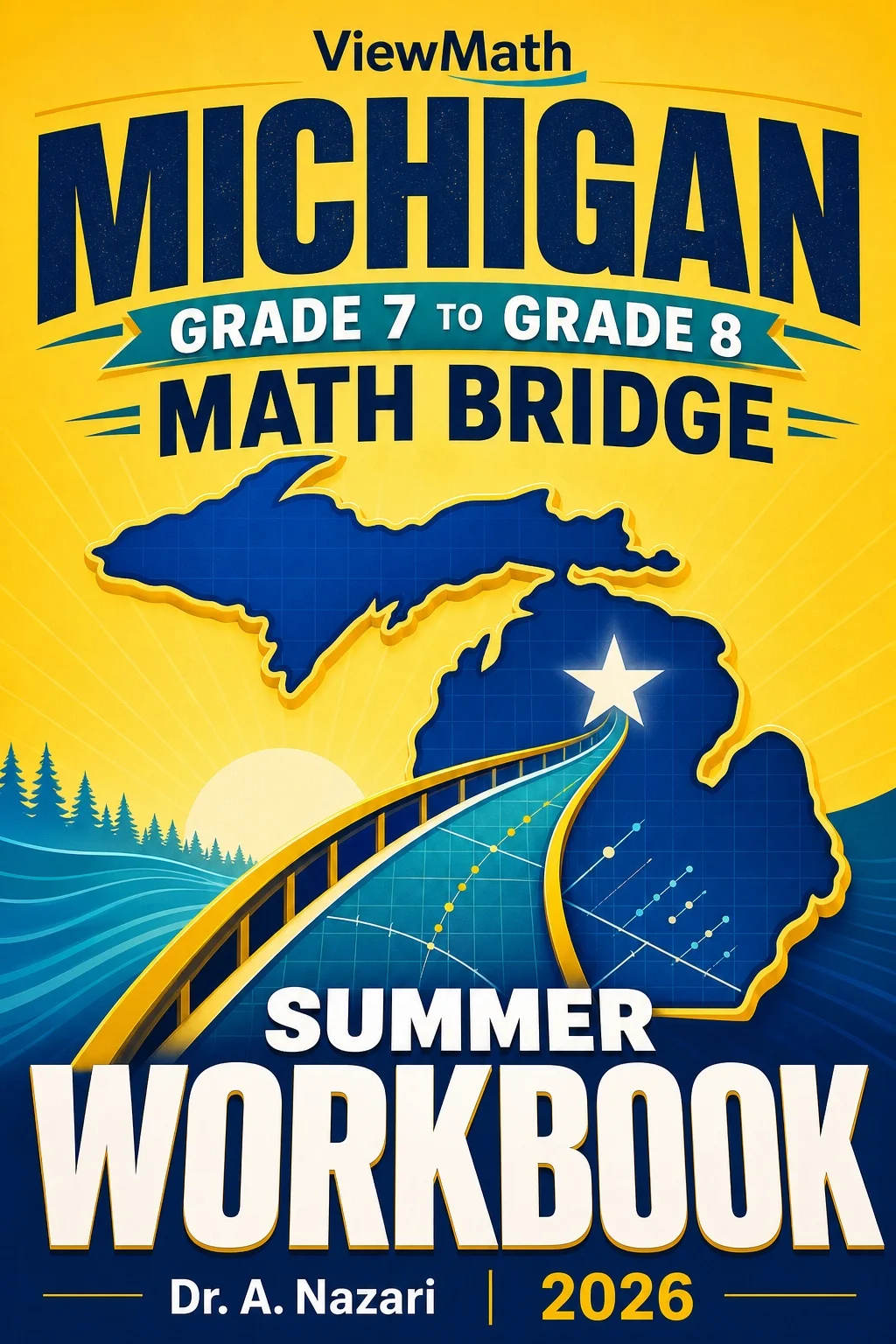 Michigan M-STEP Grade 7 to Grade 8 Math Summer Bridge Workbook
